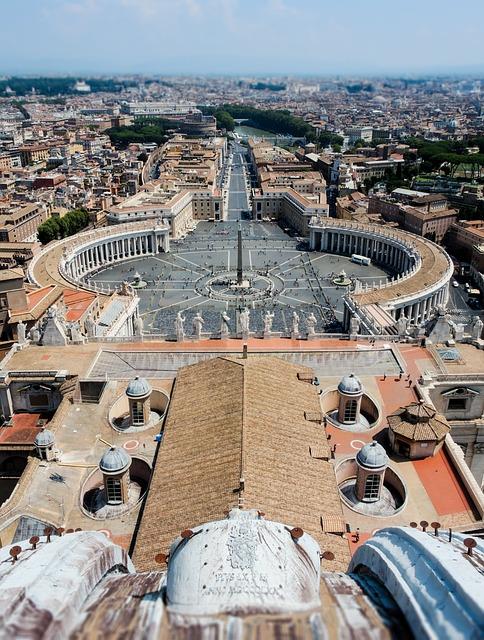 Vatican Basilica by elevator